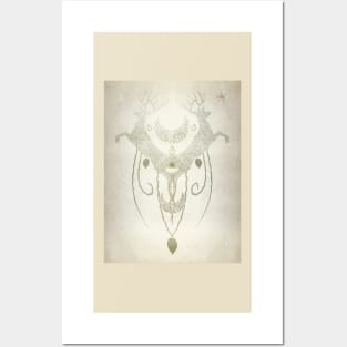 Totem Deer Wall Posters and Art